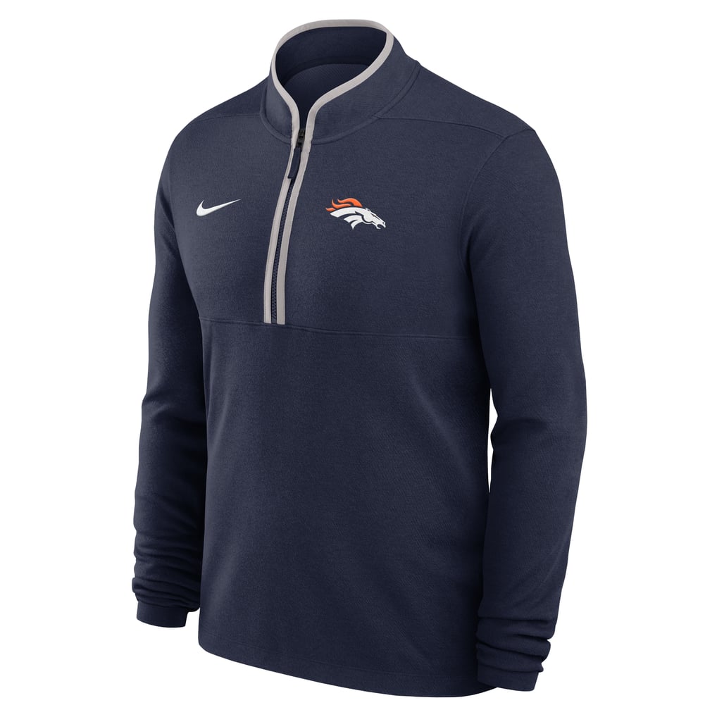 Denver Broncos Nike Primetime Victory Dri-FIT Half-Zip Pullover - Navy